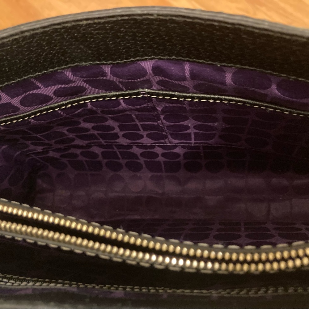KATE SPADE  Vintage Leather Tote  - Black EUC - Picture 6 of 15